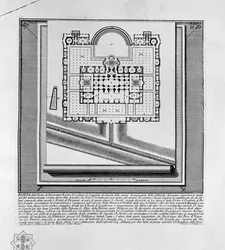 Plan of the Baths of Diocletian (Rome)